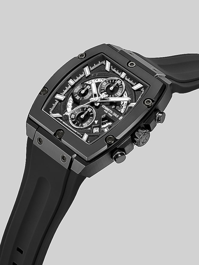 Kenneth Cole Chronograph Silicone Strap Watch