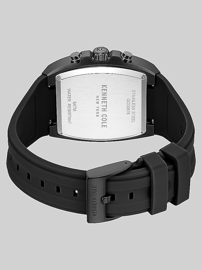 Kenneth Cole Chronograph Silicone Strap Watch