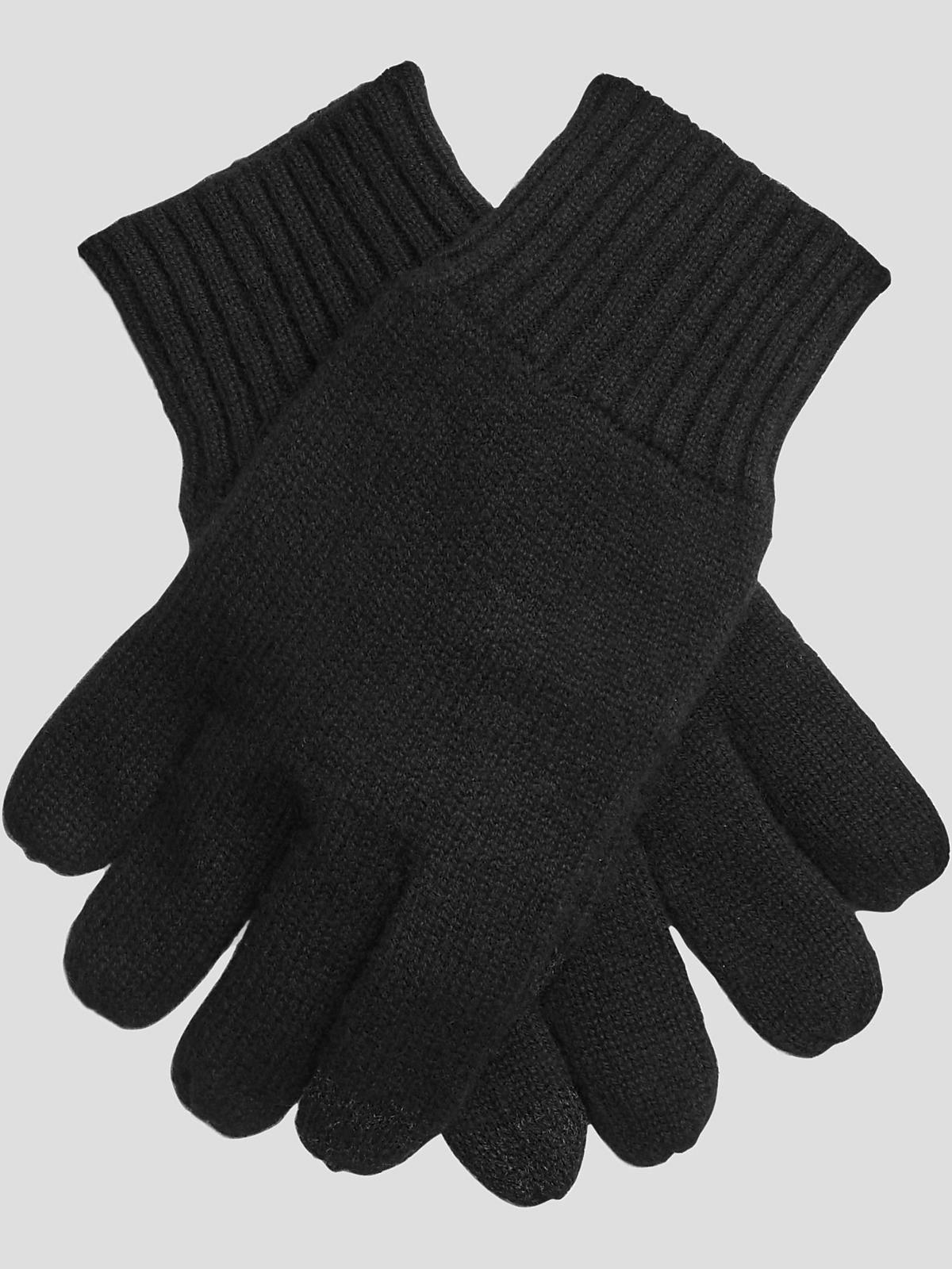Joseph Abboud Ribbed Knit Cashmere Gloves Gloves Men's Wearhouse
