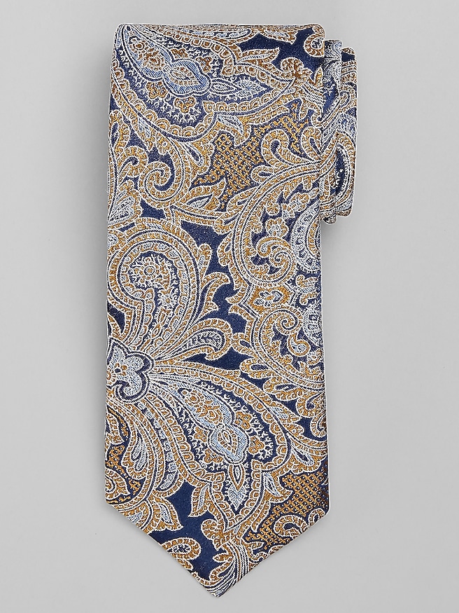 Joseph Abboud Heritage Particle Paisley Tie Gold