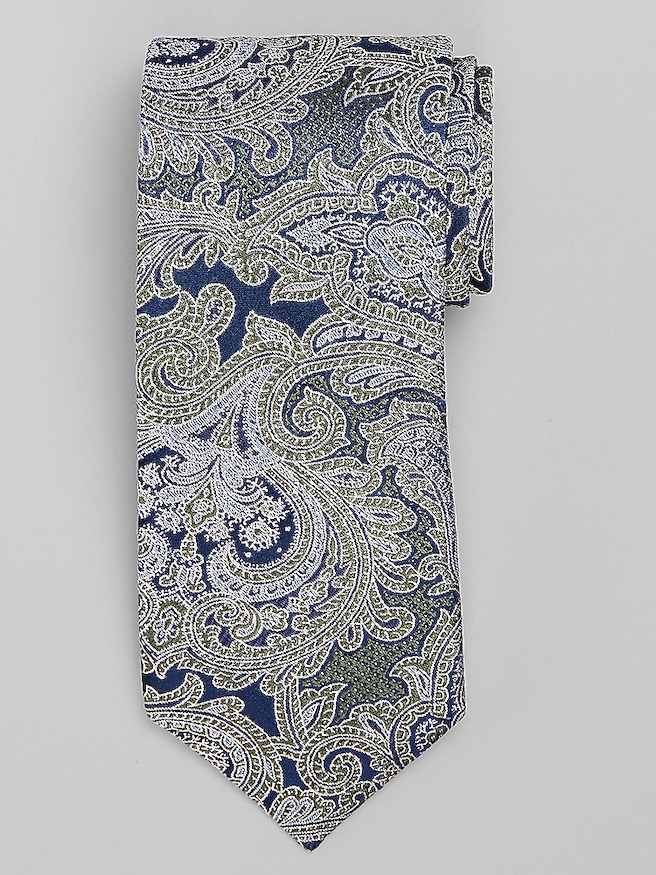 Joseph Abboud Heritage Particle Paisley Tie Green