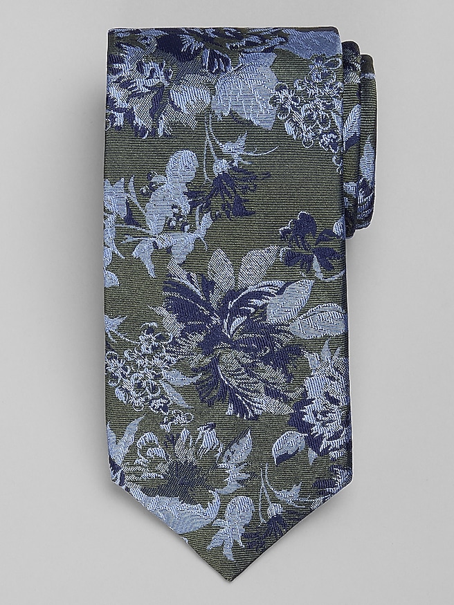 Joseph Abboud Multi Floral Tie Green
