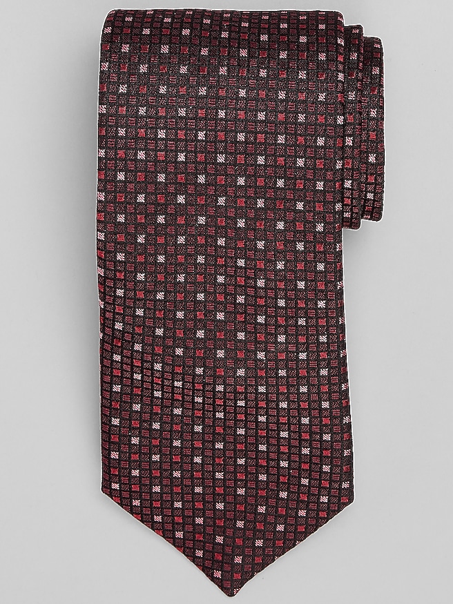 Joseph Abboud Multi Square Tie Red