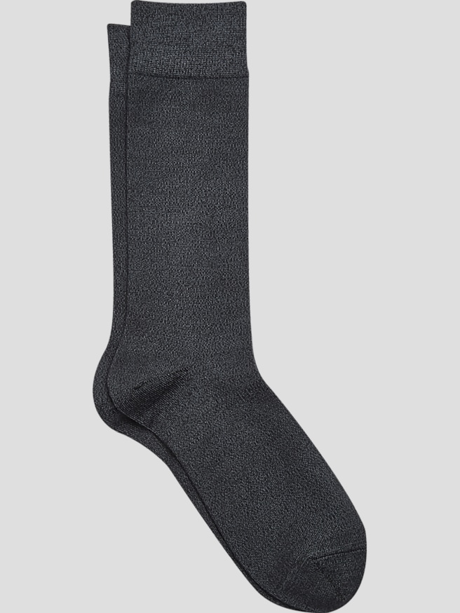 Joseph Abboud Men's Solid Ribbed Lux Socks, 1-pair , Gray
