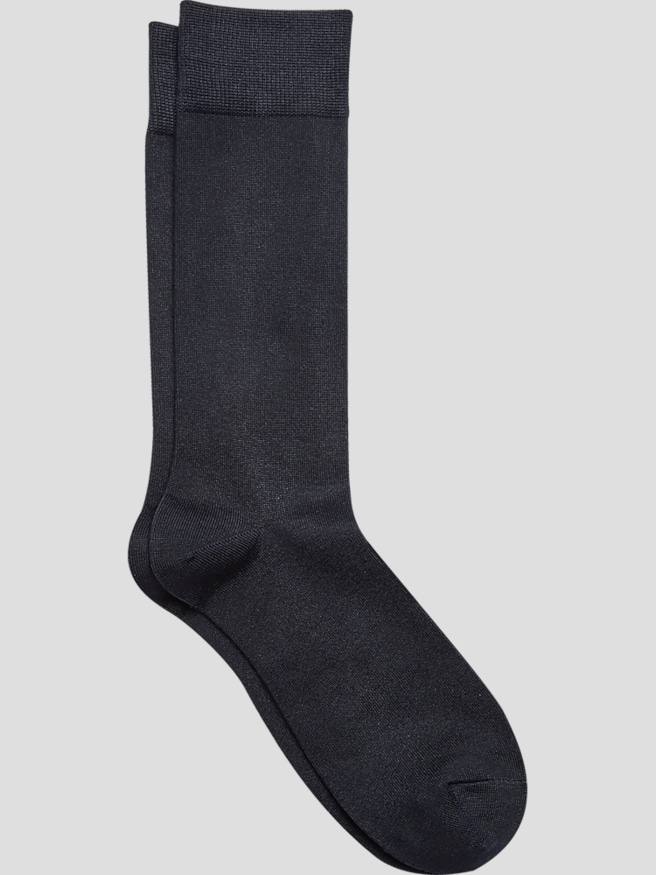 Joseph Abboud Men's Solid Ribbed Lux Socks, 1-pair , Blue
