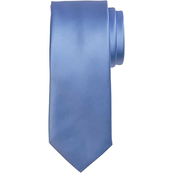 Egara Men's Skinny Solid Tie Steel Blue - Size: One Size TMW8V0A80008
