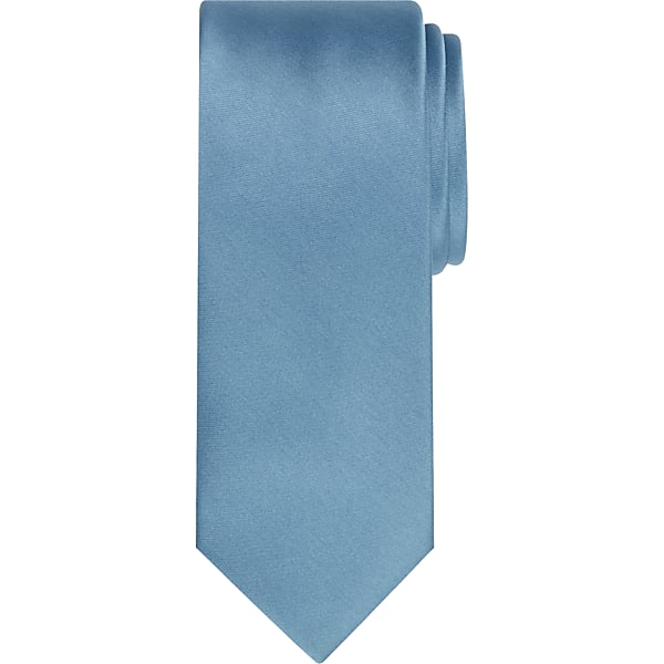 Egara Big & Tall Men's Skinny Solid Tie Soft Chambray - Size: XLONG TMW8V0C80111
