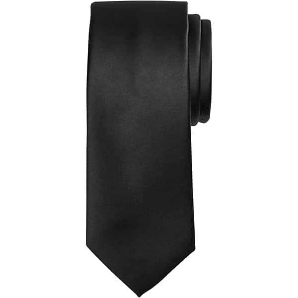 Egara Big & Tall Men's Skinny Solid Tie Charcoal - Size: XLONG TMW8V0C80120