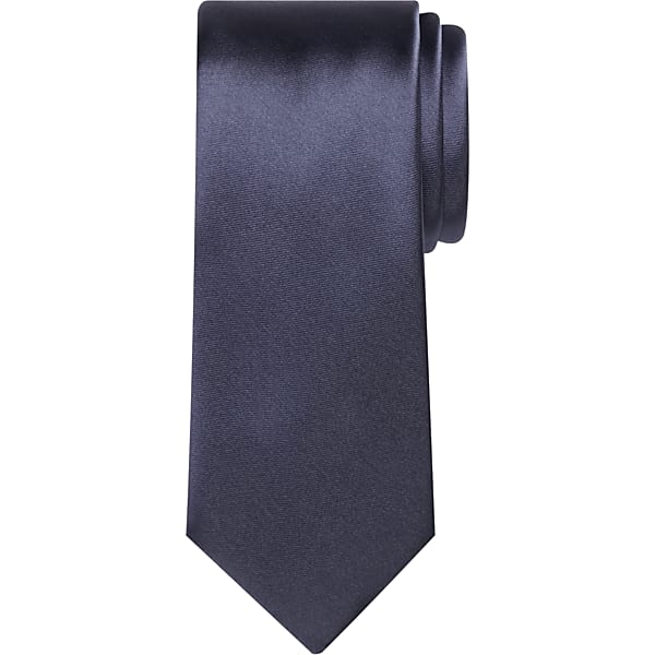Egara Men's Skinny Solid Tie Pewter - Size: One Size TMW8V0A80022