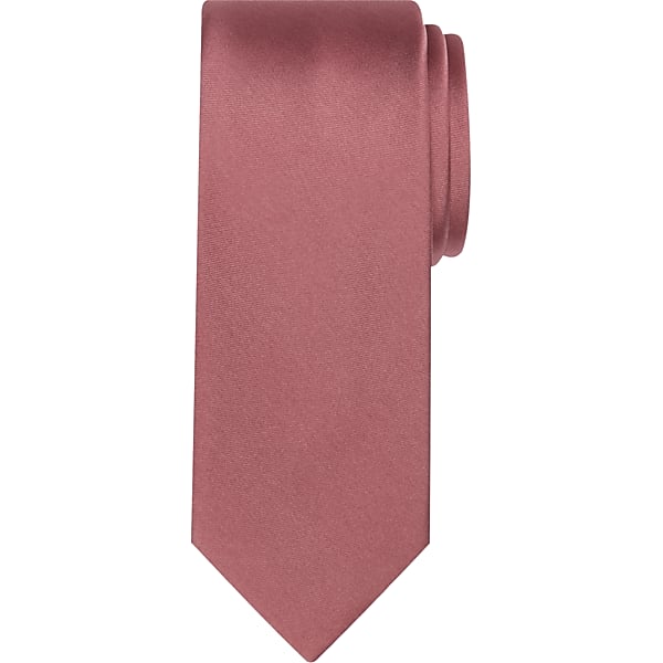 Egara Men's Skinny Solid Tie Deauville Mauve - Size: XLONG TMW8V0C80135