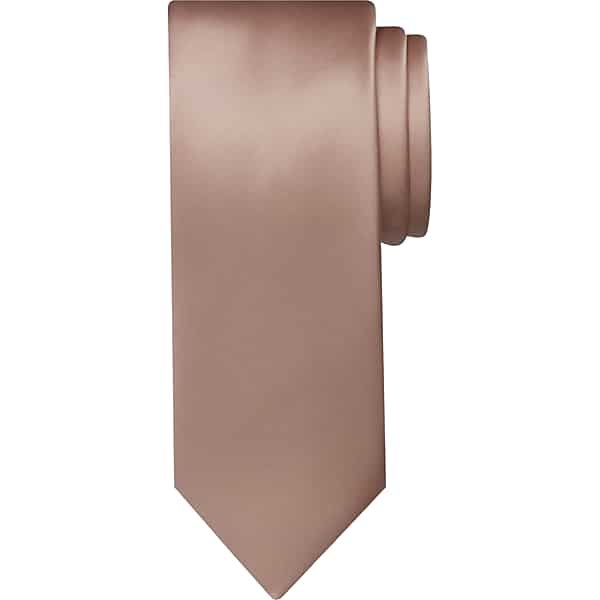 Egara Men's Skinny Solid Tie Toast - Size: XLONG TMW8V0C80140