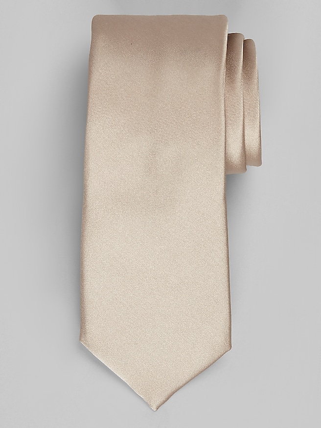 Egara Men's Slim Formal Tie , Sand / Brown