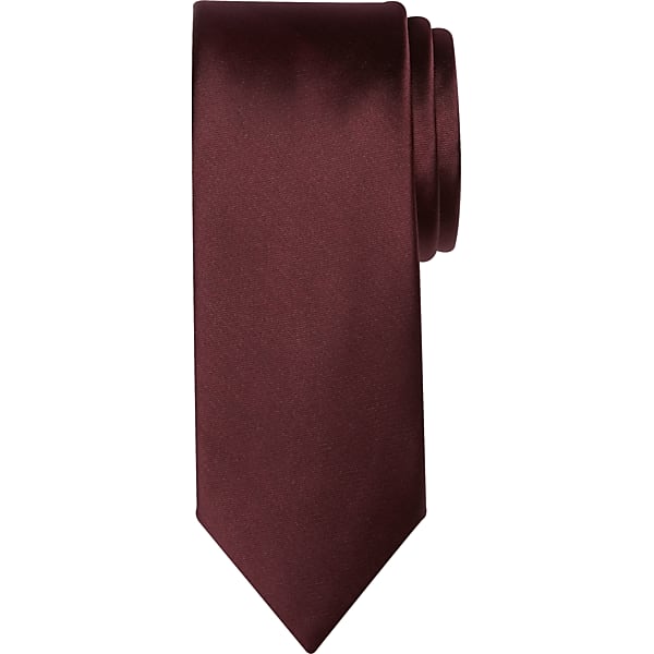 Egara Men's Skinny Solid Tie Fudge - Size: One Size TMW8V0A80051