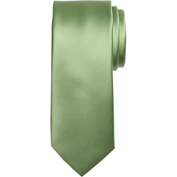 Egara Men's Skinny Solid Tie Grass Green - Size: XLONG TMW8V0C80166