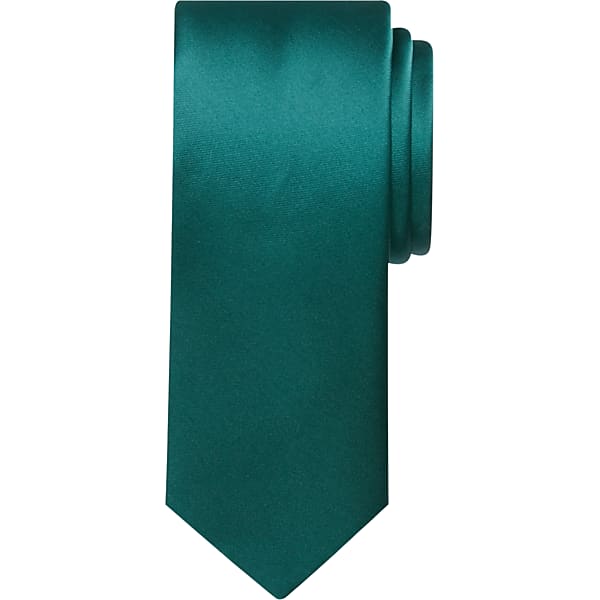 Egara Men's Skinny Solid Tie Pine - Size: One Size TMW8V0A80068