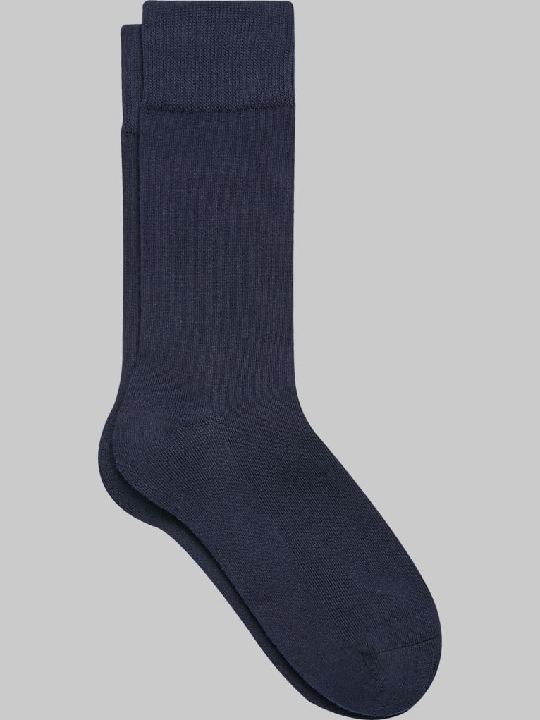 Egara Solid Cushioned Dress Socks, 1-pair