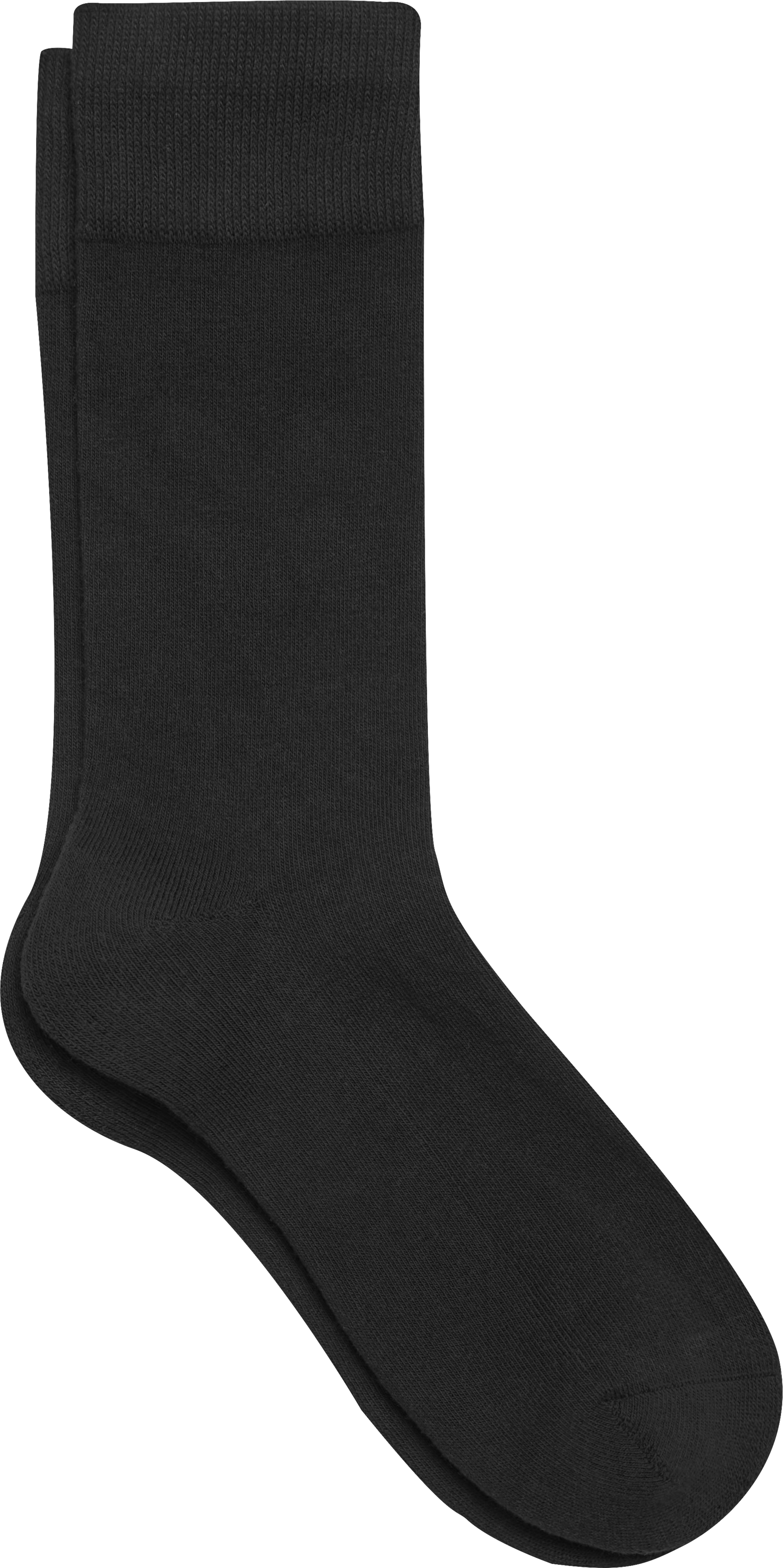 Solid Cushioned Dress Socks