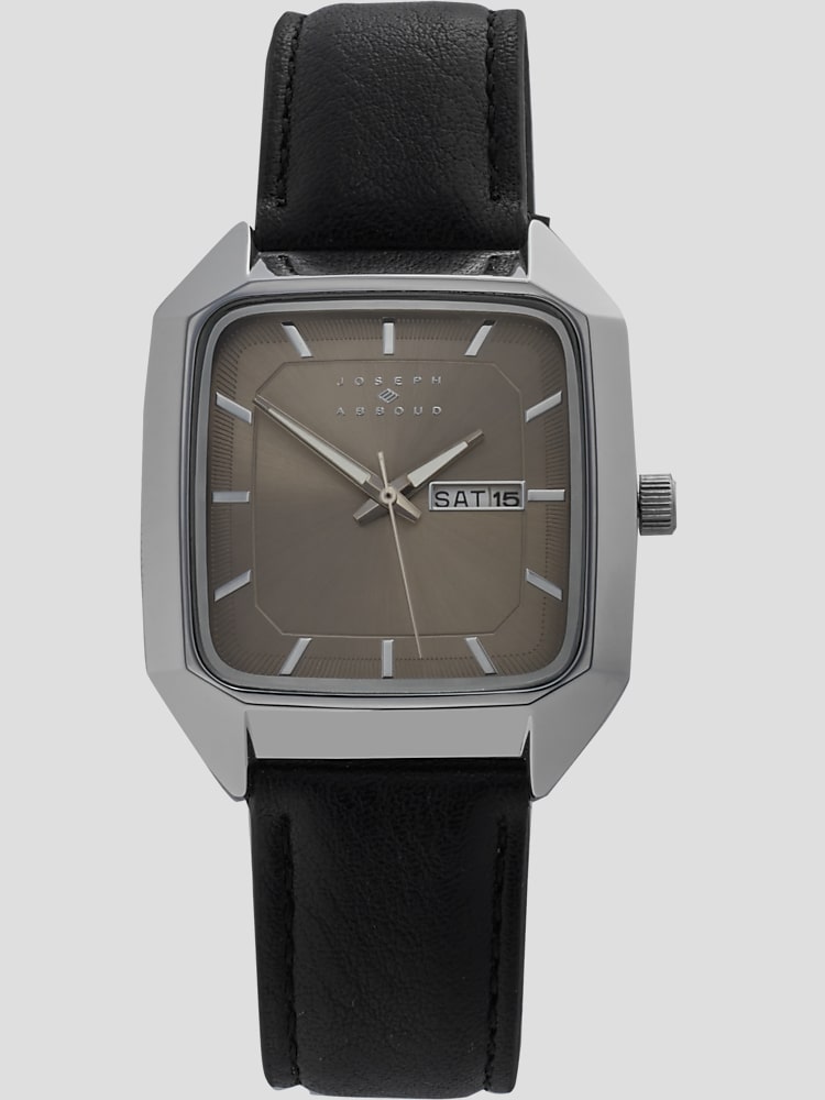 Clyde | Square Silver-Tone and Green Watch