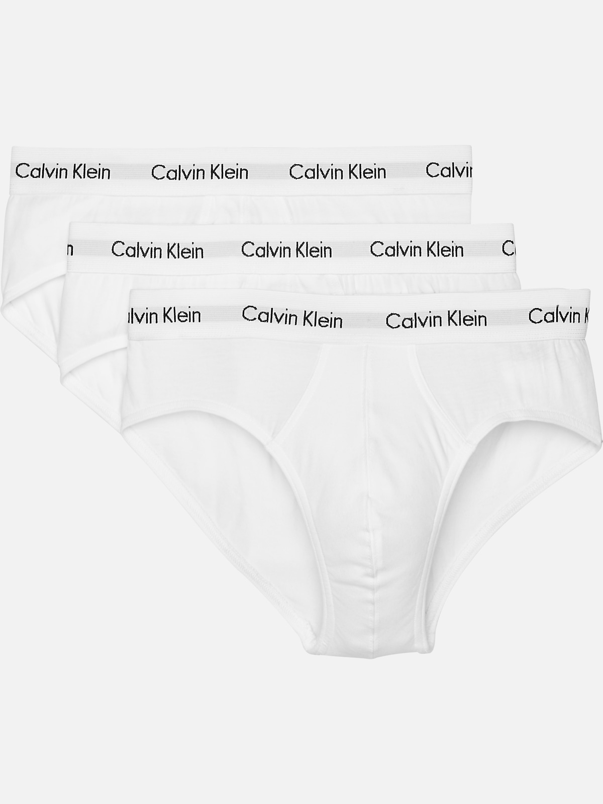 Calvin Klein Underwear Logo Briefs 3 Pack - Black