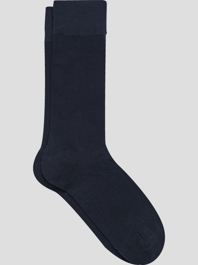Egara Men's Solid Dress Socks, 1-pair , Navy / Blue