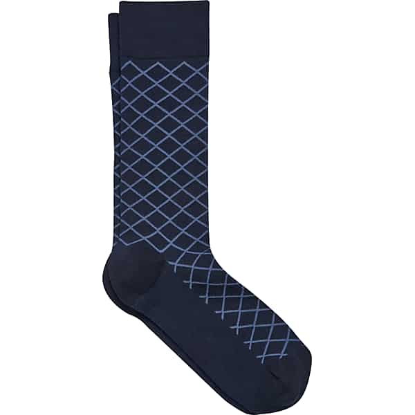 Egara Men's Socks 1-Pair Blue/Blk Diamond - Size: One Size