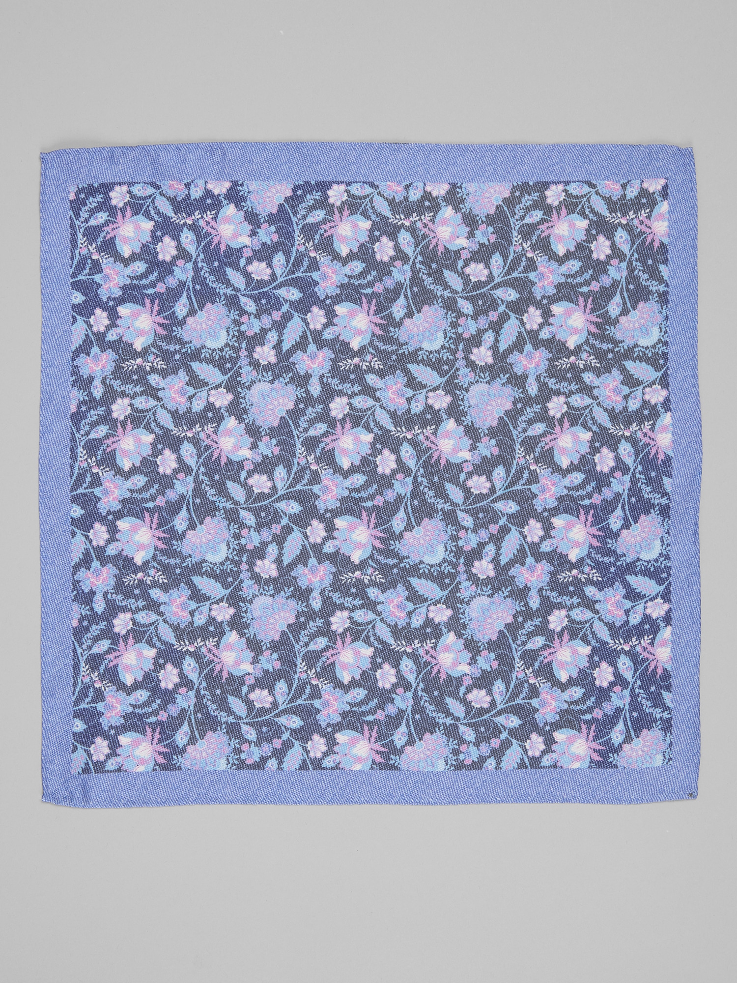 Textural Blooms Silk Pocket Square
