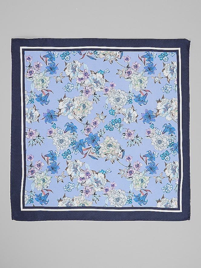 Joseph Abboud Meadow Floral Silk Pocket Square