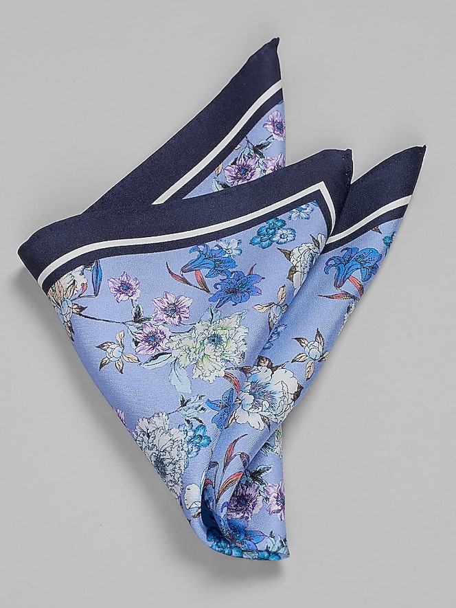 Joseph Abboud Meadow Floral Silk Pocket Square