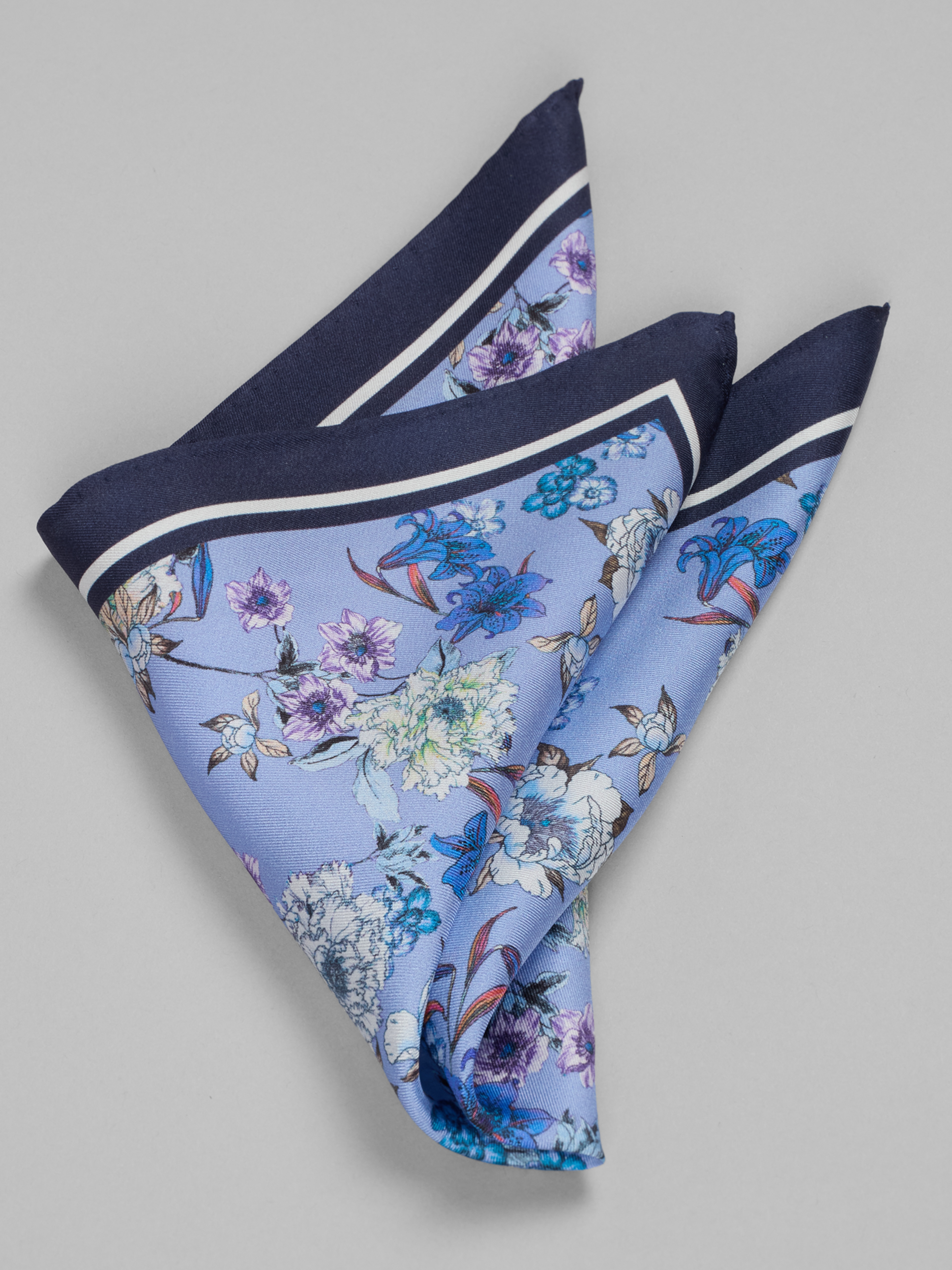 Meadow Floral Silk Pocket Square