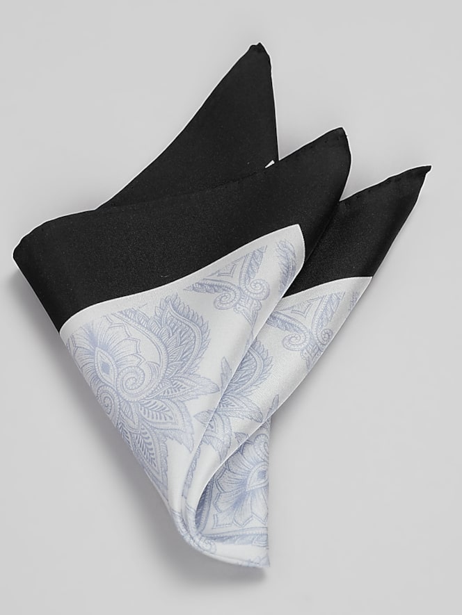 Joseph Abboud Baroque Pine Floral Pocket Square