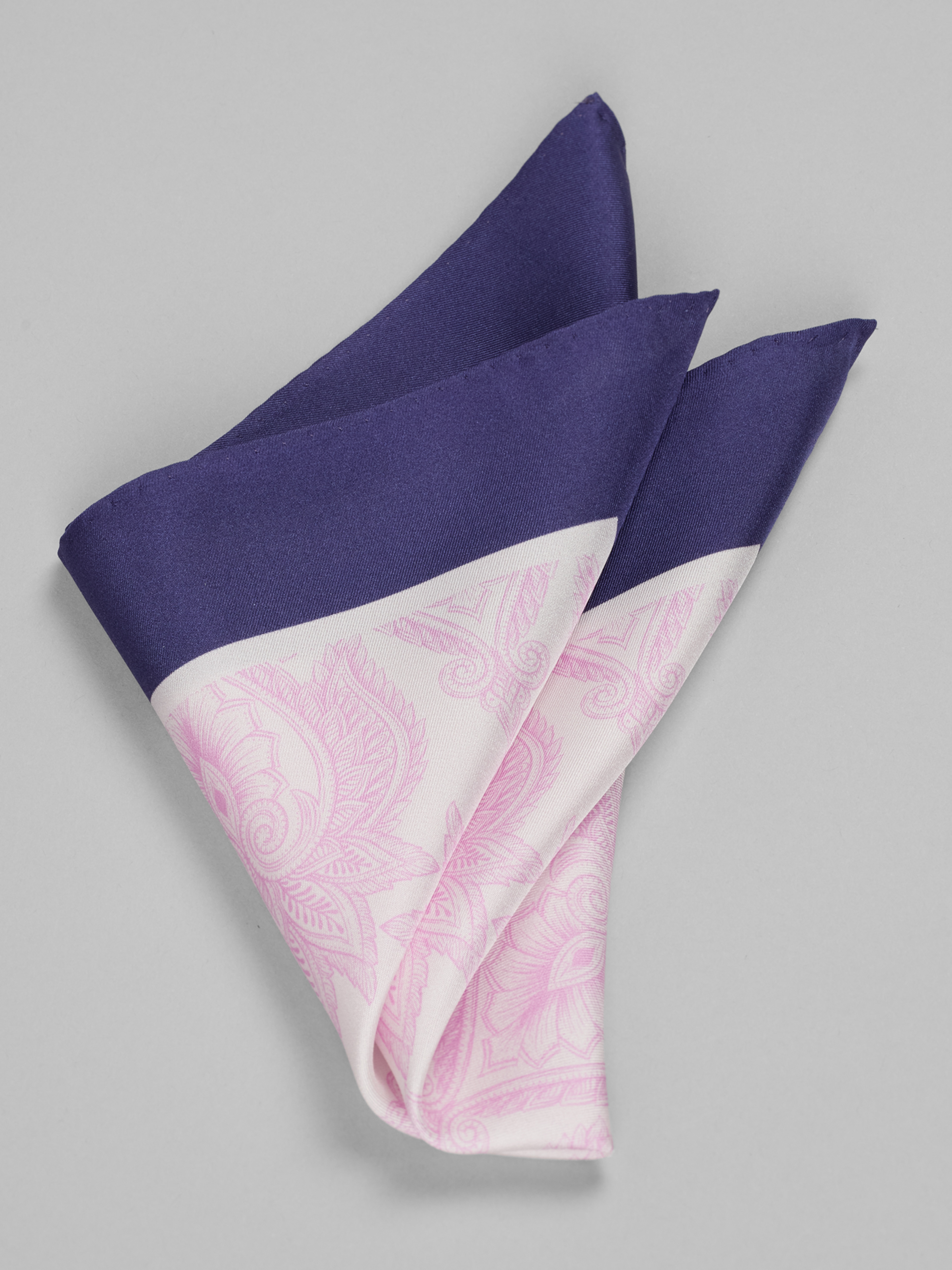 Baroque Pine Floral Pocket Square