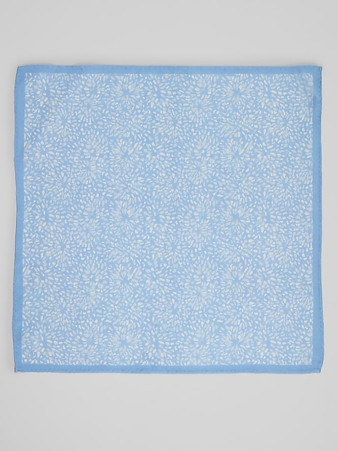 Joseph Abboud Starburst Abstract Silk Pocket Square