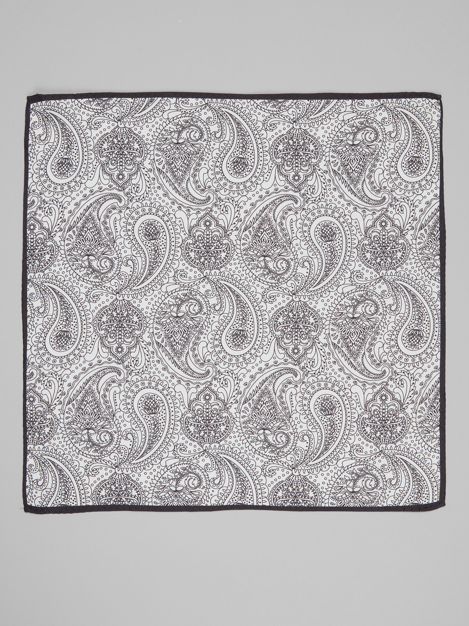 Linear Paisley Pocket Square