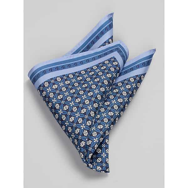 Joseph Abboud Men's Classic Neat Pocket Square Navy - Size: One Size