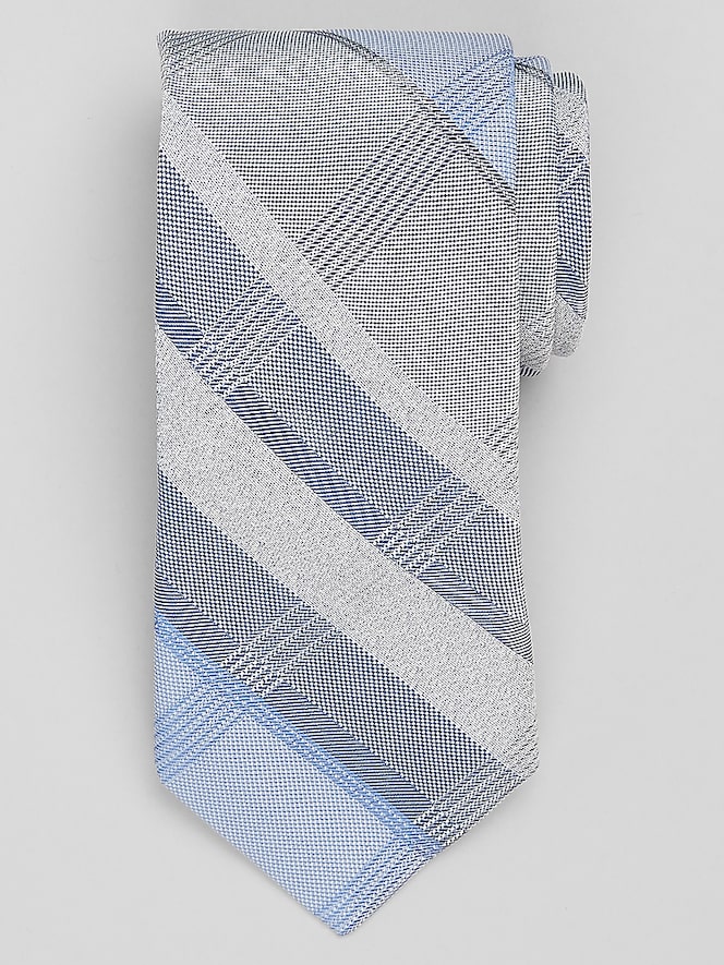 Awearness Kenneth Cole AWEAR-TECH Natte Sable Plaid Tie
