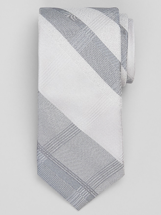 Men's Natte Sable Plaid Tie