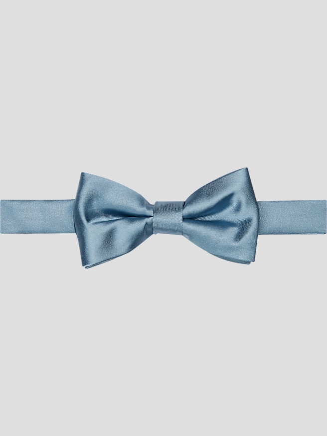 Egara Men's Solid Formal Pre-Tied Bow Tie , Frost Blue