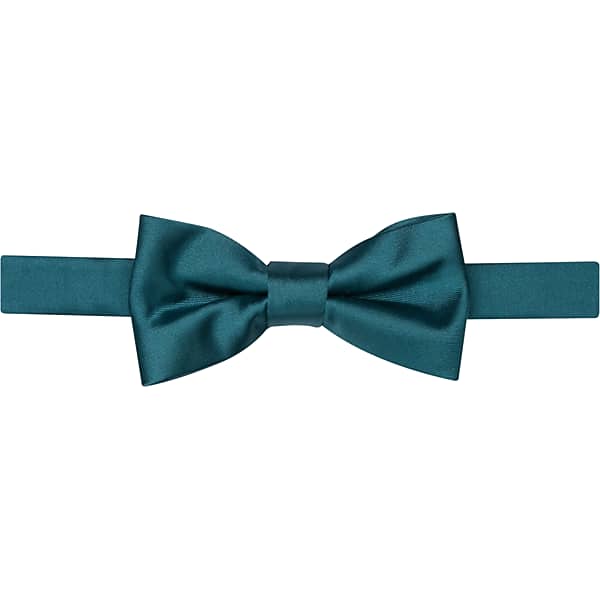 Egara Men's Solid Formal Pre-Tied Bow Tie Nile - Size: One Size