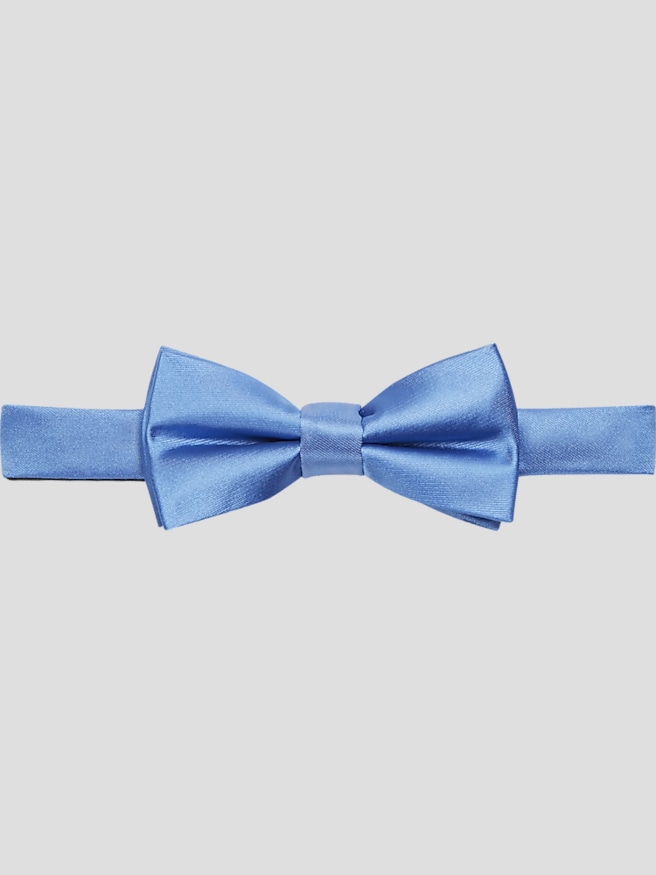 Egara Men's Solid Formal Pre-Tied Bow Tie , Ebb &Amp; Flow / Blue
