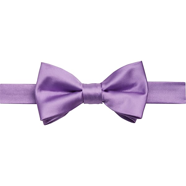 Egara Men's Solid Formal Pre-Tied Bow Tie Lilac - Size: One Size