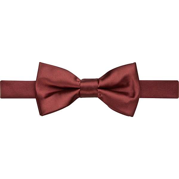 Egara Men's Solid Formal Pre-Tied Bow Tie Burnt Orange - Size: One Size