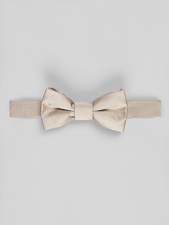 Men's Solid Pre-Tied Bow Tie
