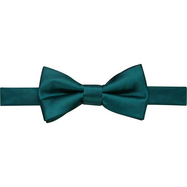 Egara Men's Solid Formal Pre-Tied Bow Tie Pine - Size: One Size
