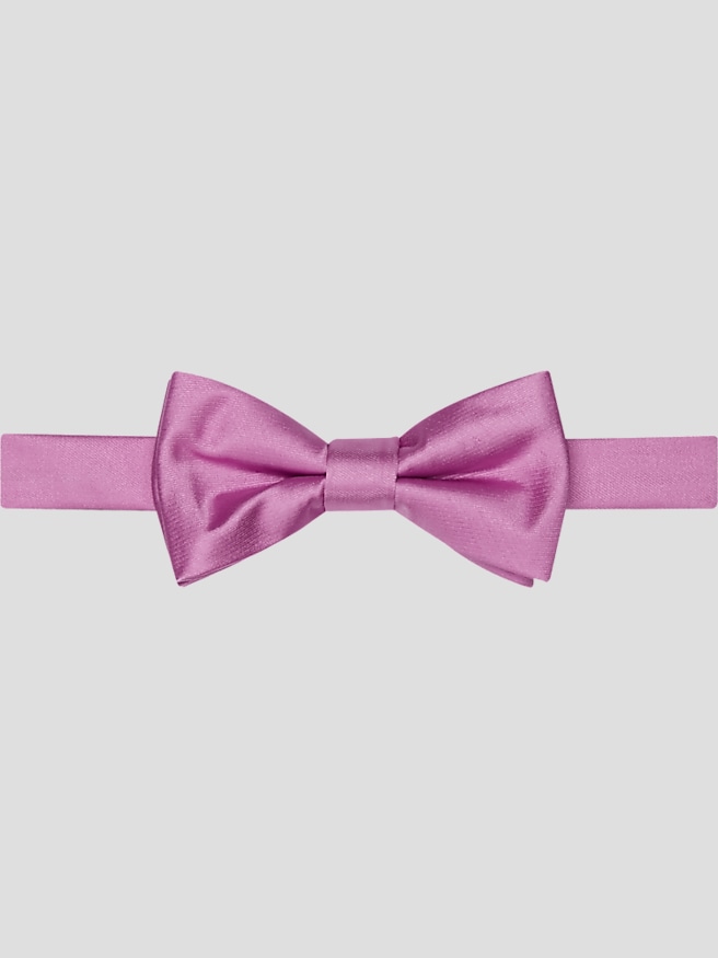 Egara Men's Solid Formal Pre-Tied Bow Tie , Orchid / Purple