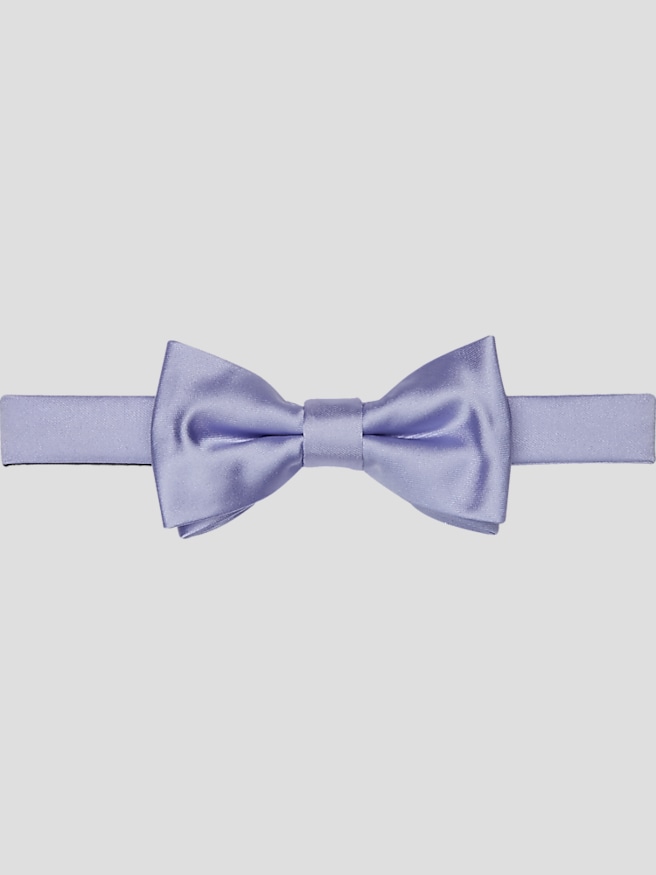 Egara Men's Solid Formal Pre-Tied Bow Tie , Hyacinth / Purple