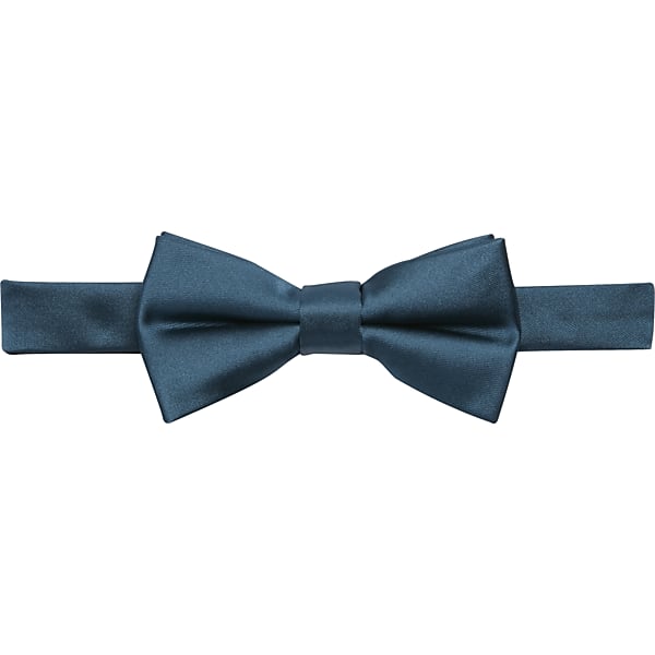 Egara Men's Solid Formal Pre-Tied Bow Tie Reflecting Pond - Size: One Size