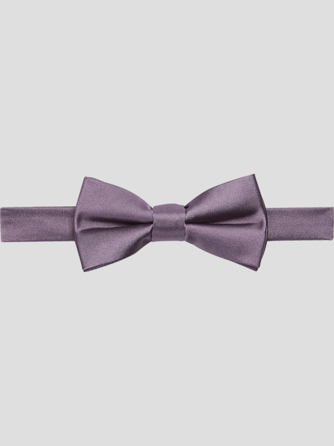 Egara Men's Solid Formal Pre-Tied Bow Tie , Grape Jam / Purple