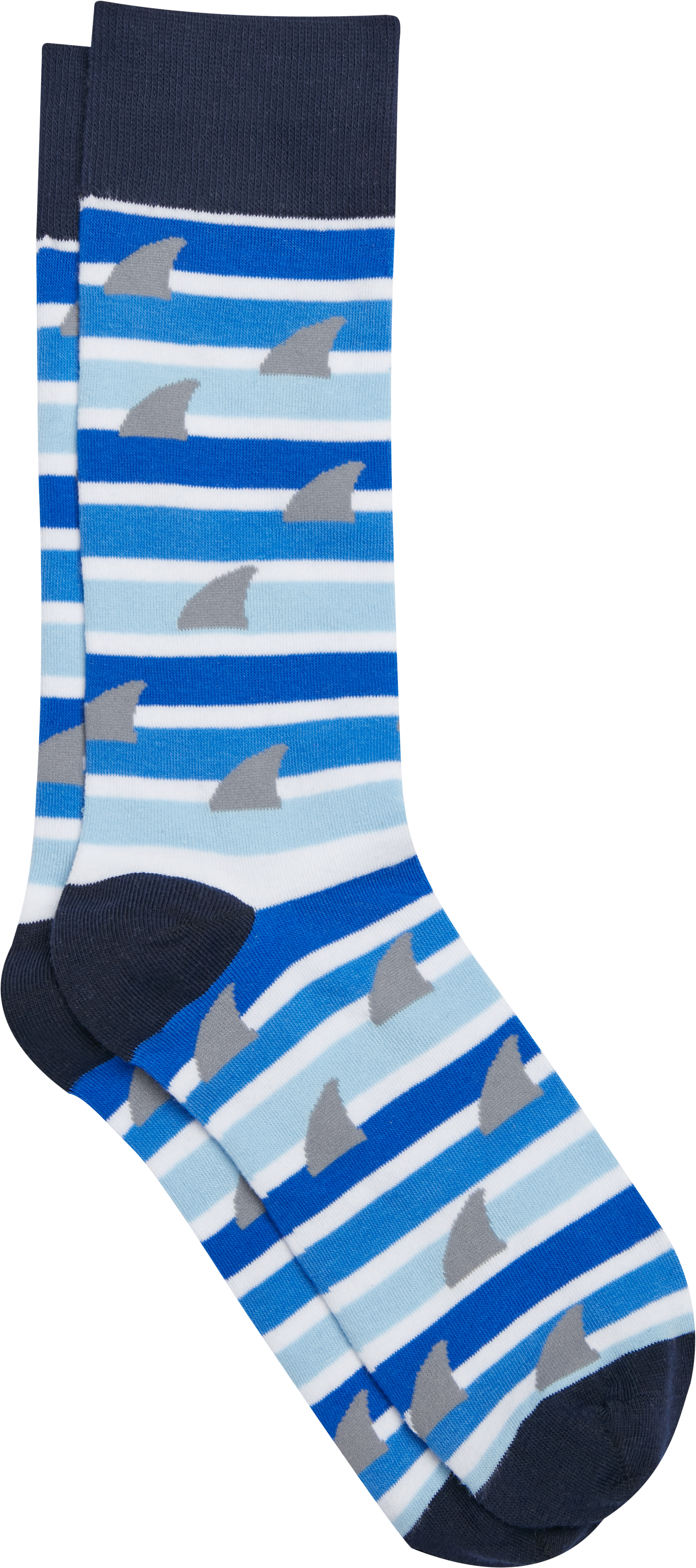 Stripe and Shark Fin Socks