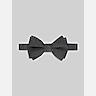 Pronto Uomo Ribbed Stripe & Dots Double-Decker Pre-Tied Bow Tie