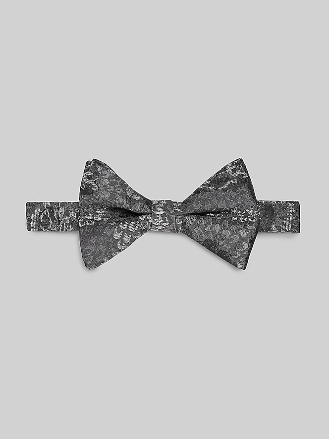 Pronto Uomo Metallic Chrysanthemum Bosco Pre-Tied Bow Tie